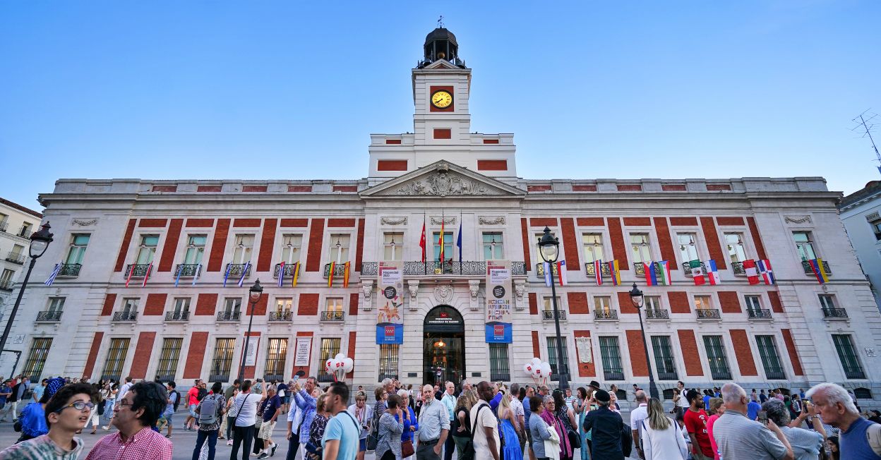 Sede del gobierno regional de Madrid el 12 de octubre