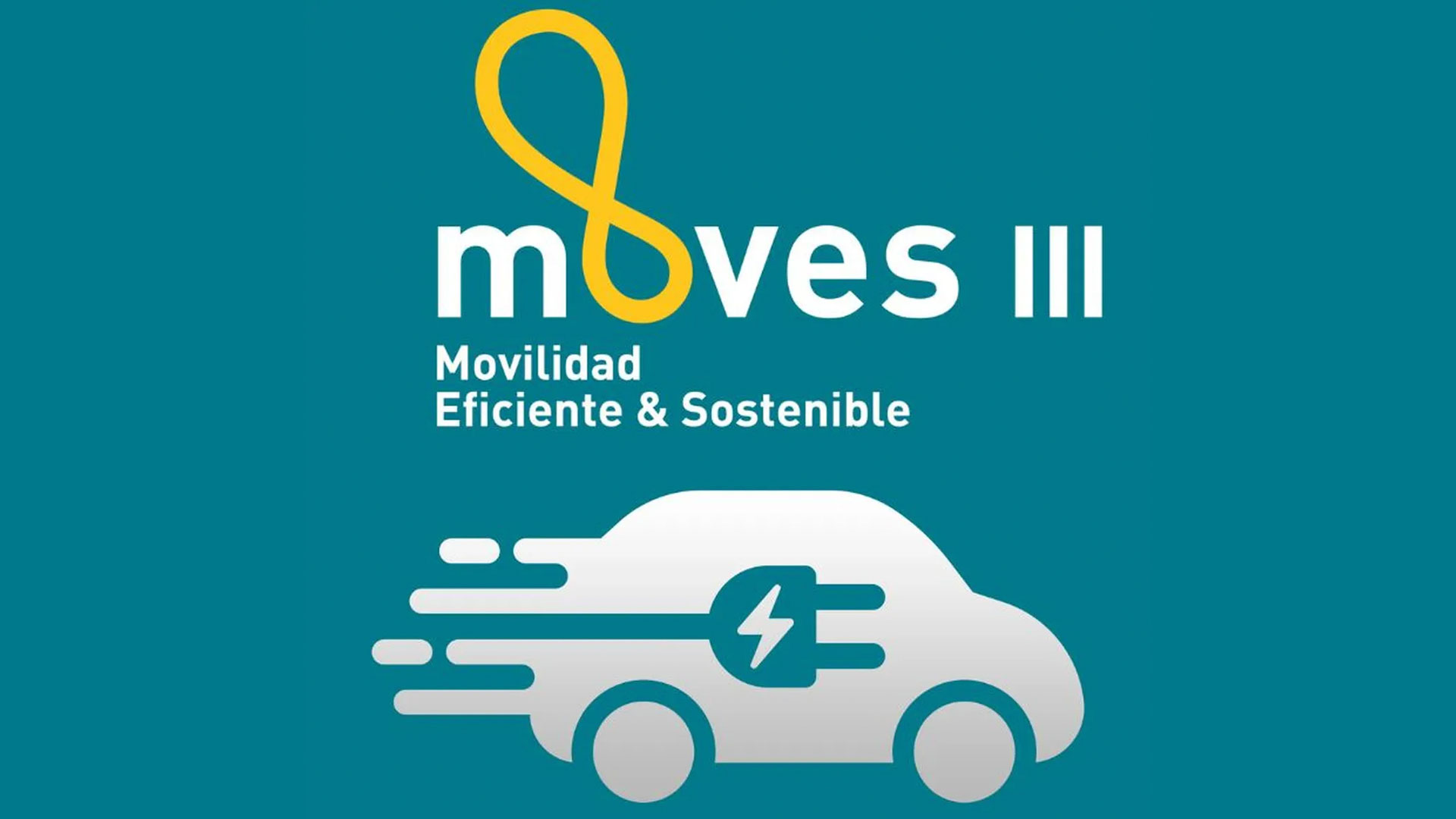 Cartel del Plan Moves III para una Movilidad Eficiente y Sostenible